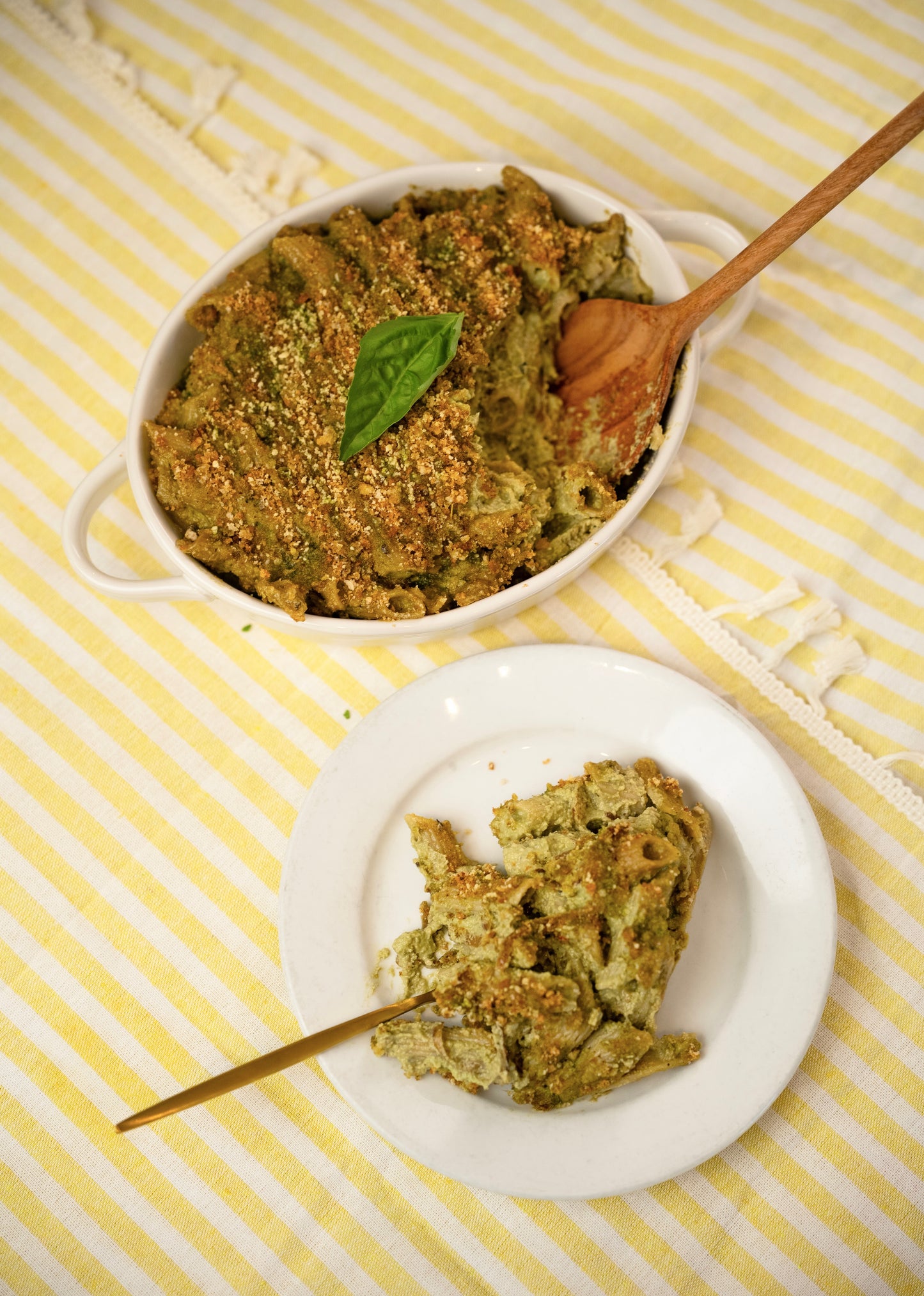 Sausage & Pesto Baked Ziti