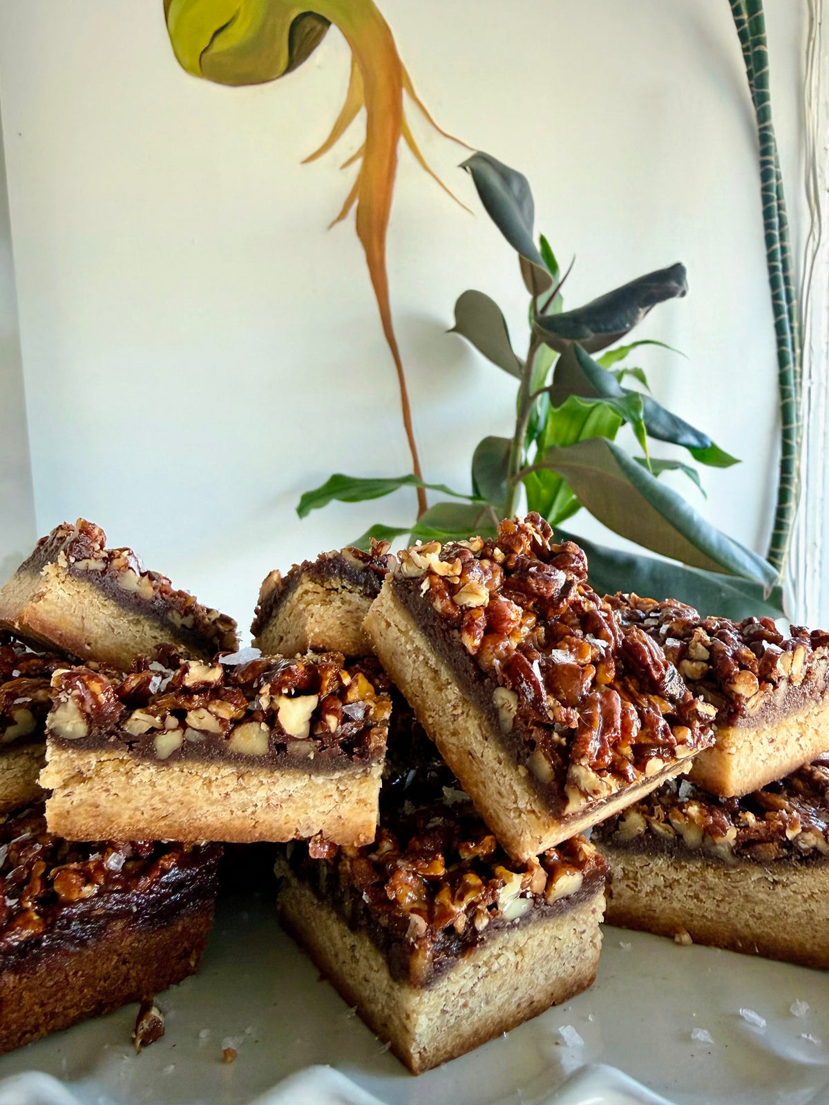Mini Chocolate Pecan Pie Bars (GF)