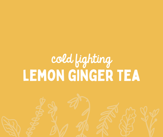 Kick Your Cold with this Lemon Ginger Tea!