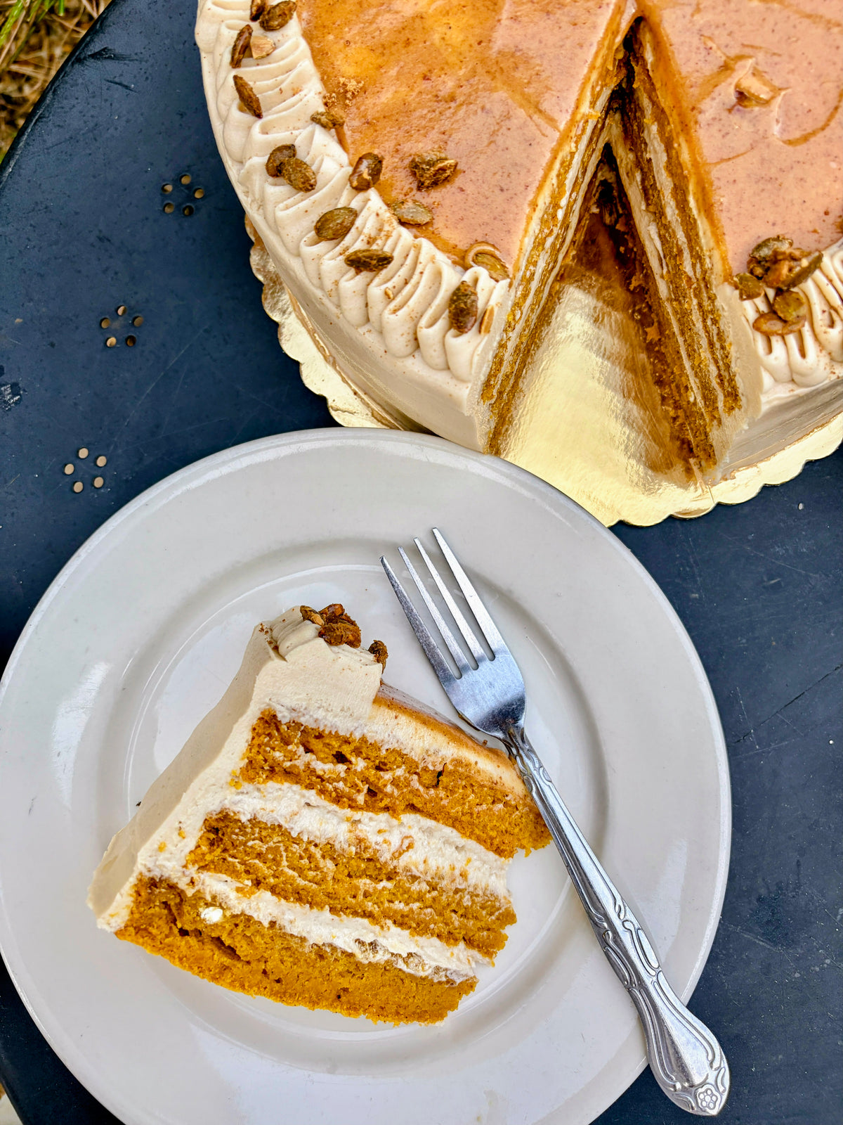Pumpkin Caramel Latte Cake