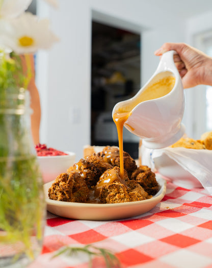 Maitake Chik’n w/ Rosemary Gravy (GF)