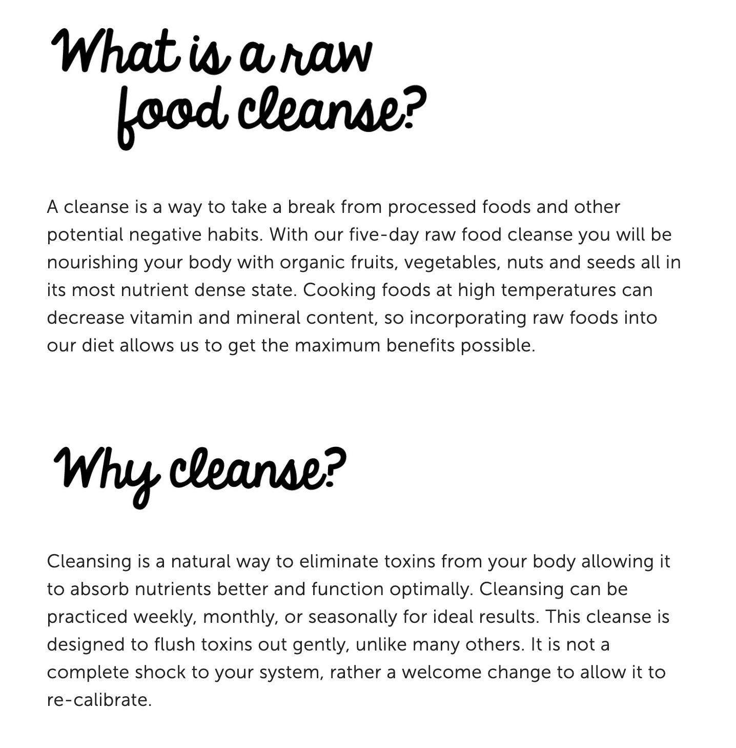 5 Day Raw Food Cleanse