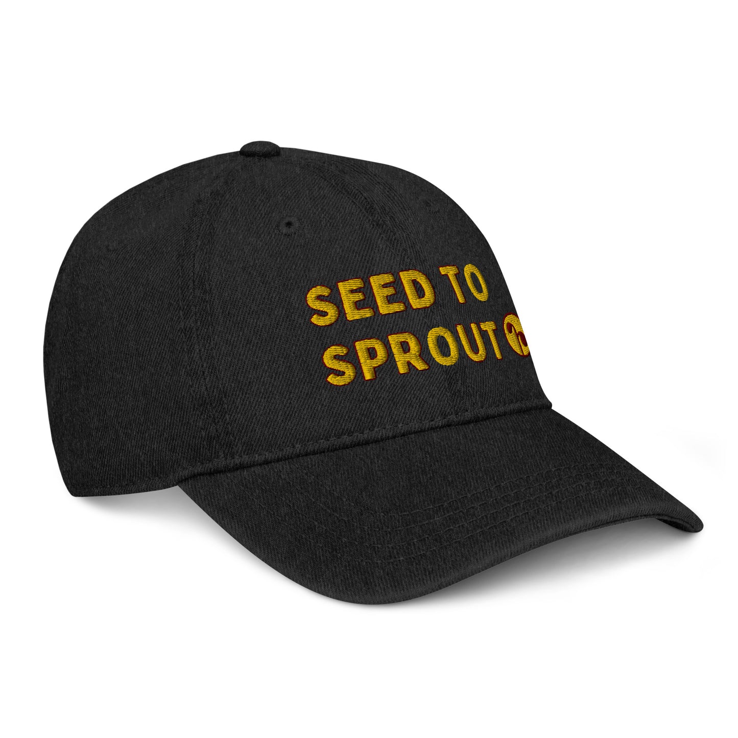 Golden Seed To Sprout Denim Hat