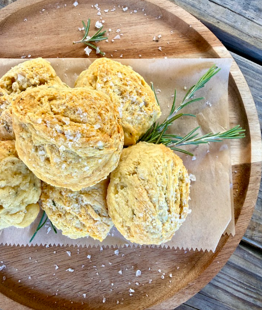 Rosemary Sea Salt Spelt Biscuits