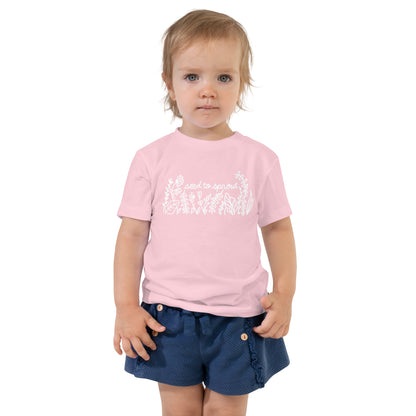 Seed To Sprout Flowers Kid's Tee